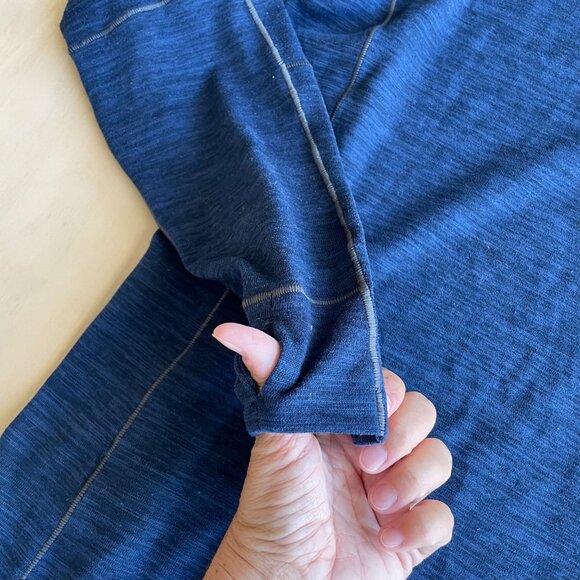 Kuhl Men's Alloy 1/4 Zip Long Sleeve Knit Pullover, Blue - Size Medium - Picture 11 of 13